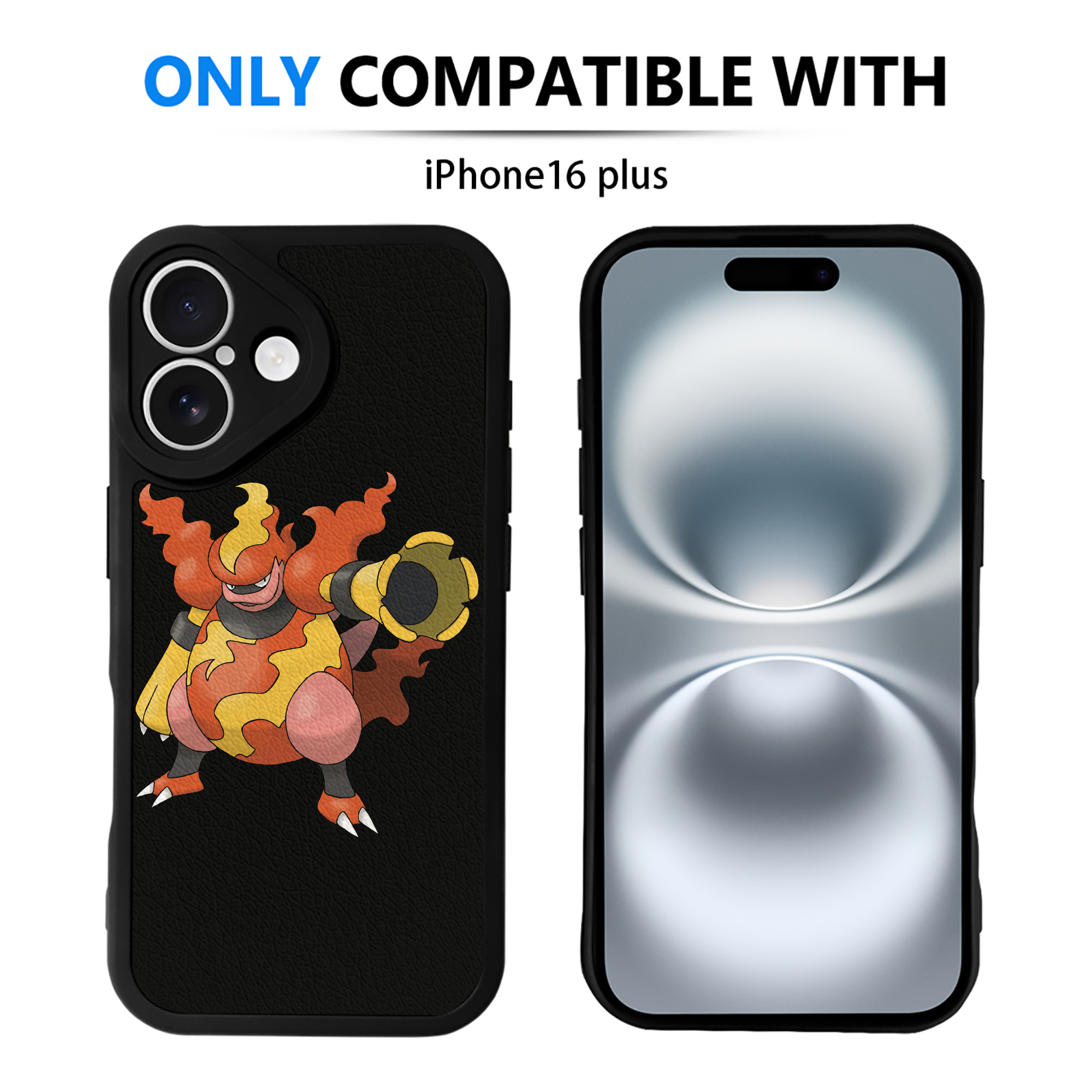 （画像用） ポケットモンスター Pokémon 【iPhone 16シリーズ対応】シリコンスマホケース（レザー調） 材質：シリコン